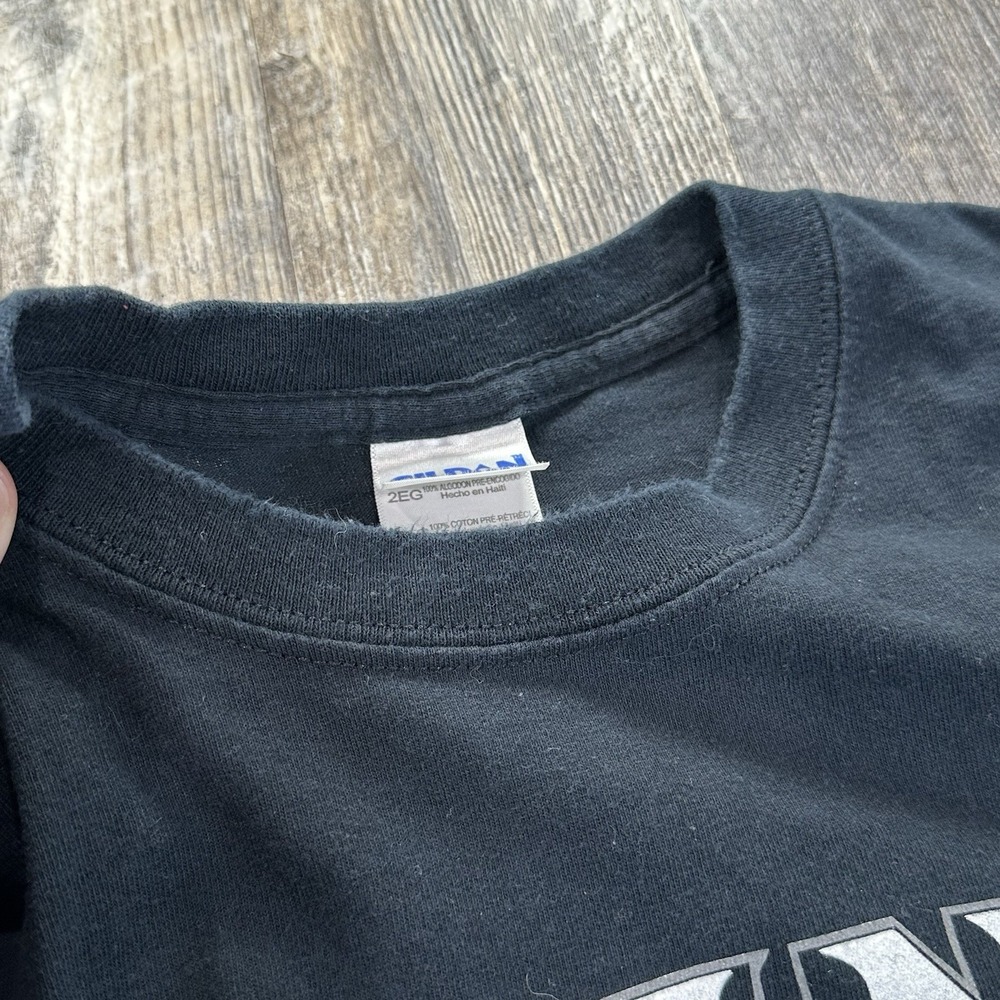 VTG Piranaz Racing Deez Nutz Tee GILDAN Black T-Shirt NHRA Men's Size 2XL - Picture 7 of 10